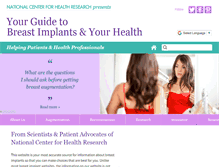 Tablet Screenshot of breastimplantinfo.org